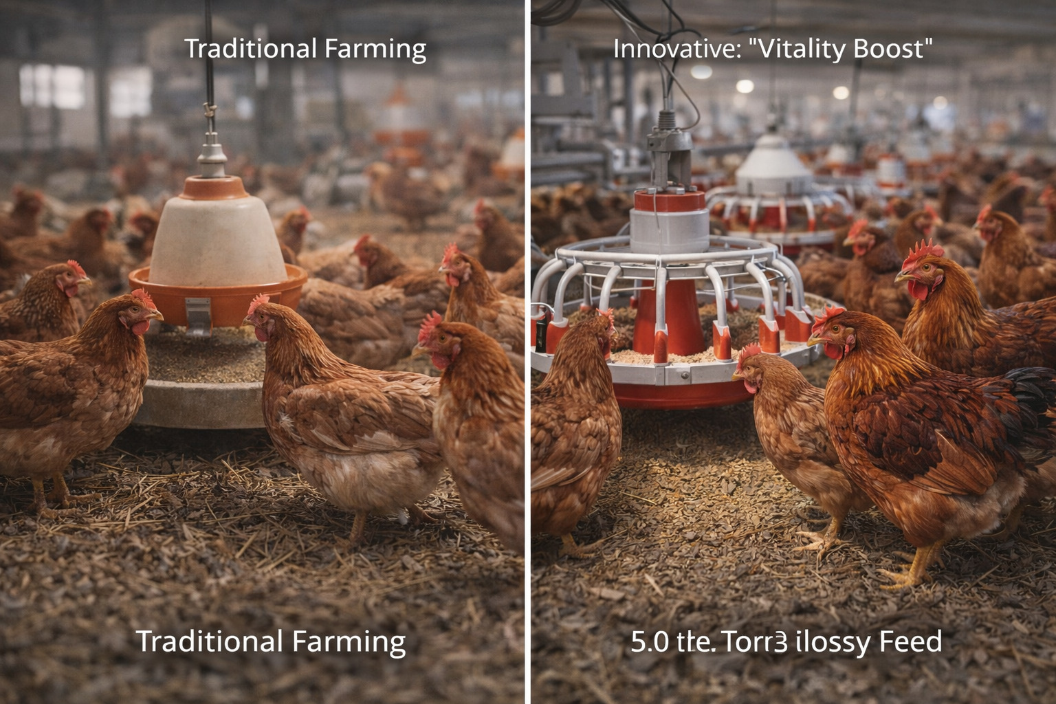 傳統飼養 vs 活力旺方案對比圖