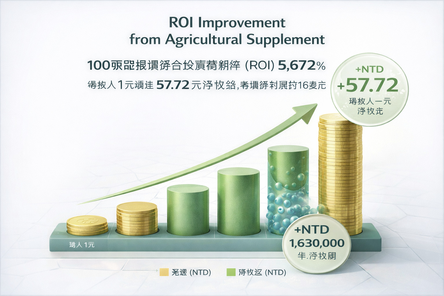 投資報酬率與淨收益增長圖表